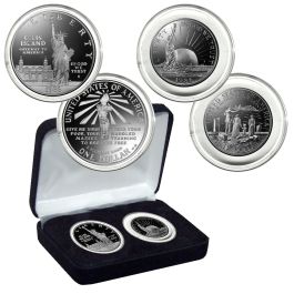 1986 Statue of Liberty 2 Coin Set Set Proof Condition