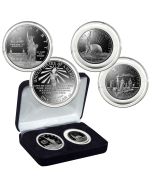 1986 Statue of Liberty 2 Coin Set Proof Condition