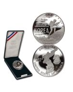 1991 Korean War Memorial Commemorative Silver Dollar- Proof