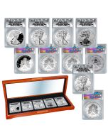 2011 5PC "70" 25th Anniversary Silver Eagle Set