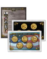 2022 24K Gold Plated American Women Quarters Set of 5