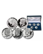 5 DECADES OF S MINT PROOF  HALF DOLLARS 1960’S – 2000’S