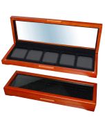 Oak Coin Display Box for 5 Slabbed Coins