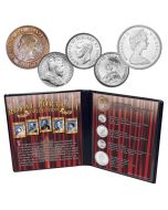 The British Royal Portrait Coin Collection featuring Queen Elizabeth II