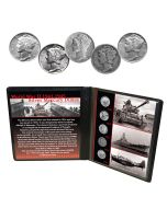 WWII Silver Mercury Dimes 1941-1945 