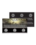 WWII Silver Nickel Mint Mark Collection