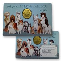 Dog Paw Print 1/1000 Ounce Gold Coin 1