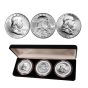 3 Decades of Franklin Silver Half Dollars