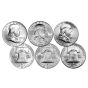 3 Decades of Franklin Silver Half Dollars
