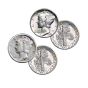 1916 & 1945 - First & Last Mercury Silver Dimes