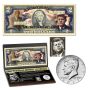 JFK Centennial Colorized Coin & Currency
