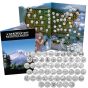 56 Brilliant Uncirculated America the Beautiful Parks Quarters with Map