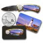 Pocket Knife - Lighthouse  - 2003 Maine State Quarter