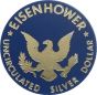"Blue" Eisenhower Dollar