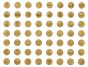 2010-2021 PARKS AND TERRITORIAL QUARTERS, GOLD PLATED with Map
