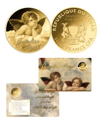 Guardian Angel Cherub 1/1000 Ounce Gold Coin 1