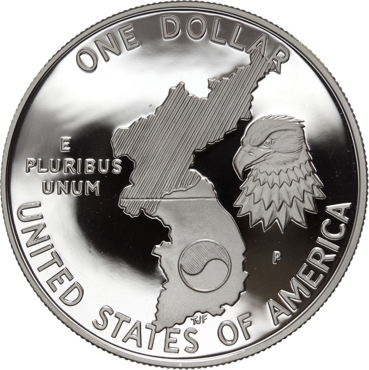 1991 Korean War Memorial Commemorative Silver Dollar- Proof