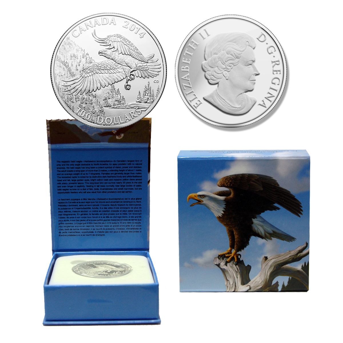 2014 Canada $100 Bald Eagle