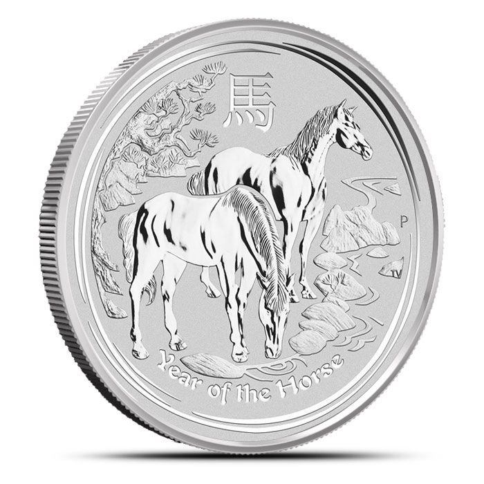 PROOF SILVER YEAR OF THE HORSE 1 OZ 2014 AUSTRALIAN LUNAR HORSE ALL OGP