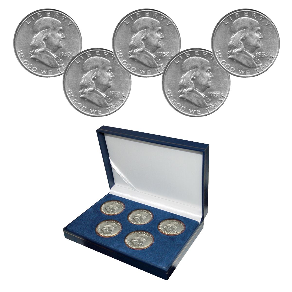 Complete S Mint Franklin Half Dollars