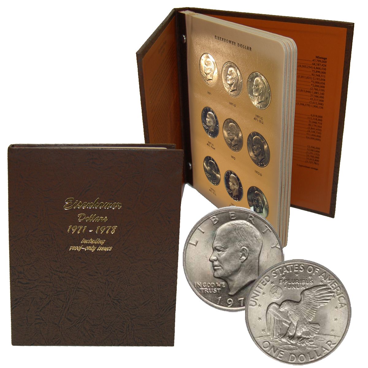 DONALD TRUMP 45th President 1976 Bicentennial Eisenhower $1 Dollar Coin w/ Box