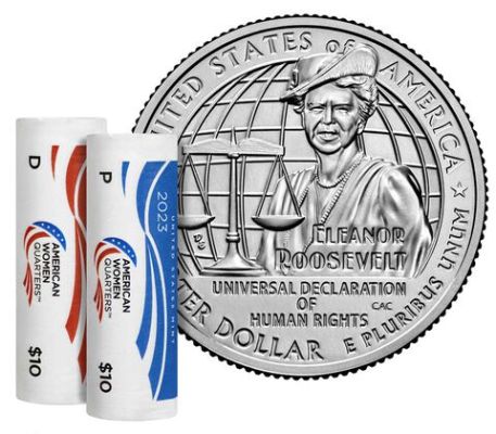 2023 Eleanor Roosevelt AMERICAN WOMEN QUARTERS P&D ROLLS 1