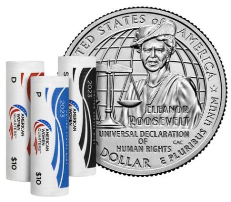 2023 Eleanor Roosevelt AMERICAN WOMEN QUARTERS PD&S ROLLS 1