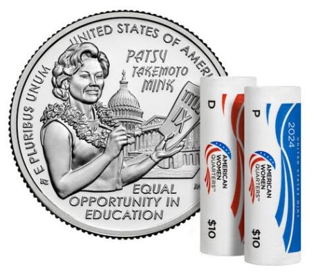 2024 Patsy Takemoto Mink AMERICAN WOMEN QUARTERS P&D ROLLS 2