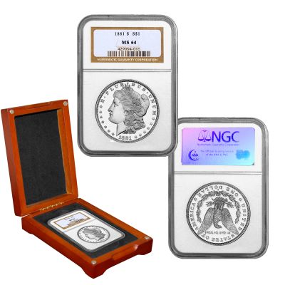 1881 S Morgan Silver Dollar NGC MS64 1