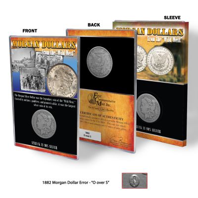 1882 O-over-S Mint 90% Silver Morgan Silver Dollar 1