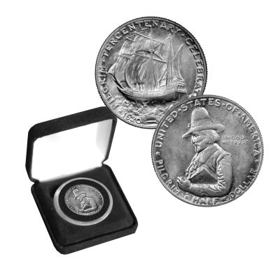 1920 Pilgrim Tercentenary Silver Half Dollar 2
