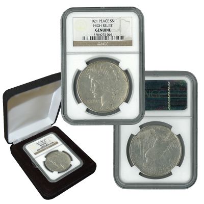 1921 Peace Dollar NGC High Relief 1