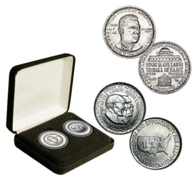 Booker T Washington & George W Carver Silver Commemorative Half Dollar Collection (1946-54) 1