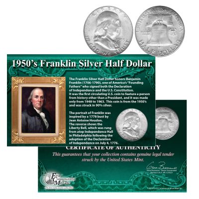 1950’s Franklin Silver Half Dollar 1