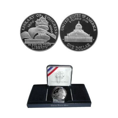 2000 Library of Congress Commemorative Silver Proof Dollar 1