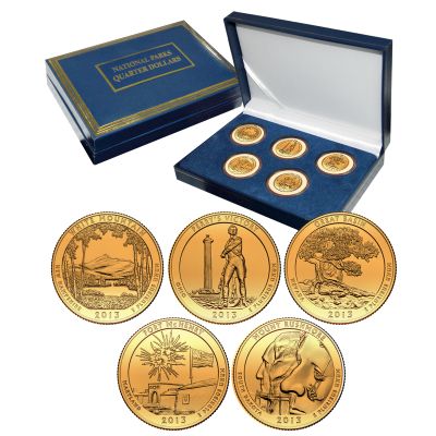 2013 America the Beautiful® National Parks Set- 24K Gold Plated 1