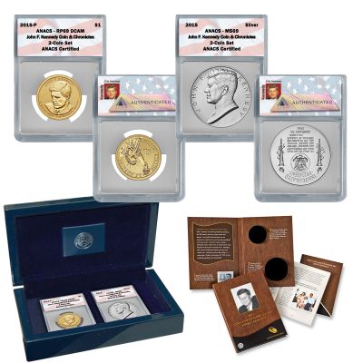 2015 Coin & Chronicles Set - John F. Kennedy ANACS 69 1