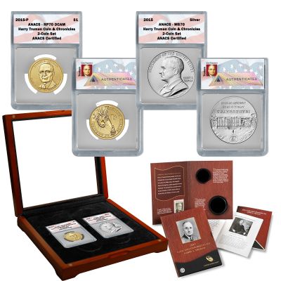 2015 Coin & Chronicles Set Harry S. Truman ANACS 70 1