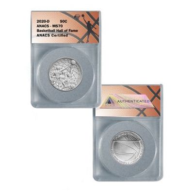 2020 Basketball HOF Clad Half Dollar Coin MS70 2