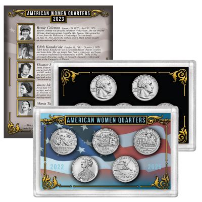 2023 BU AMERICAN WOMEN QUARTERS SET OF 5 1