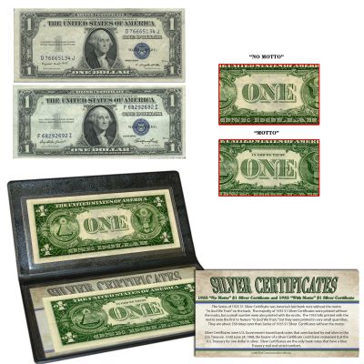 1935 No Motto/Motto Silver Certificates 1