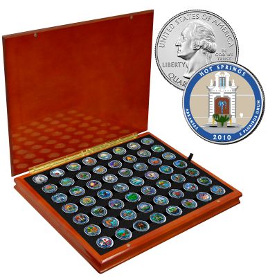 2010-2021 COLORIZED PARKS AND TERRITORIAL QUARTERS, Boxed 1