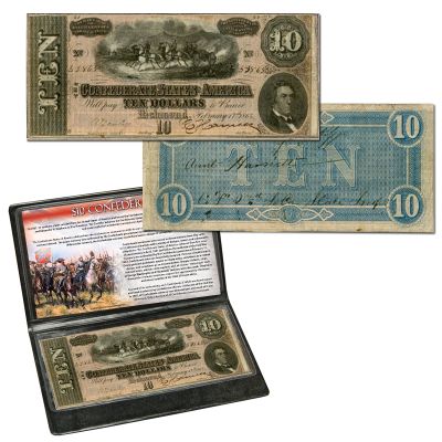 $10 Confederate Bank Note 1