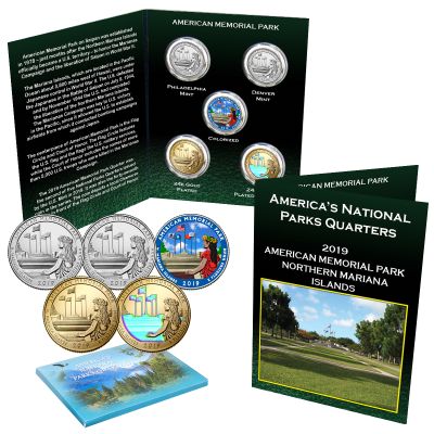 America the Beautiful® National Parks 5 Piece Quarter Set Northern Mariana Islands 1