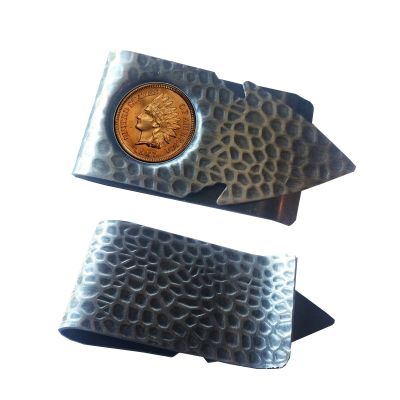 Arrowhead Money Clip with Indian Head Penny 1