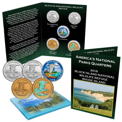 America the Beautiful® National Parks 5 Piece Quarter Set Rhode Island 1
