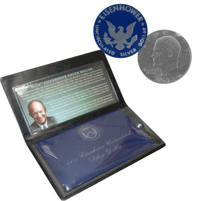 "Blue" Eisenhower Dollar 1