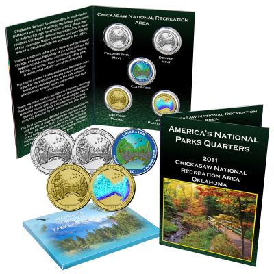 America the Beautiful® National Parks 5 Piece Quarter Oklahoma 1