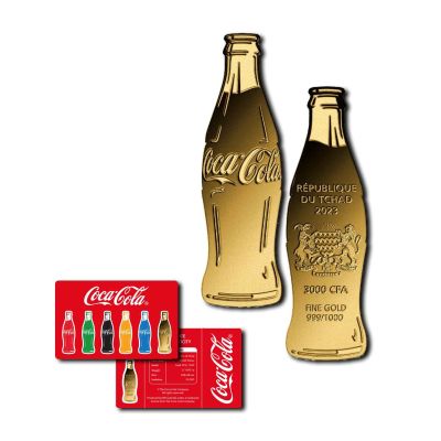 Coca Cola Bottle 1/1000 Ounce Gold Coin 1