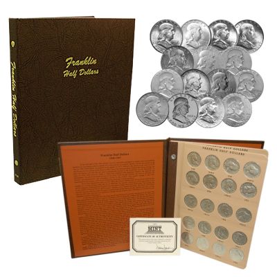 Complete Franklin Silver Half Dollar Collection 1